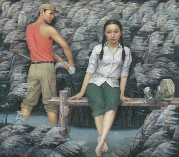 L’âge de l’innocence chinoise Peinture à l'huile
